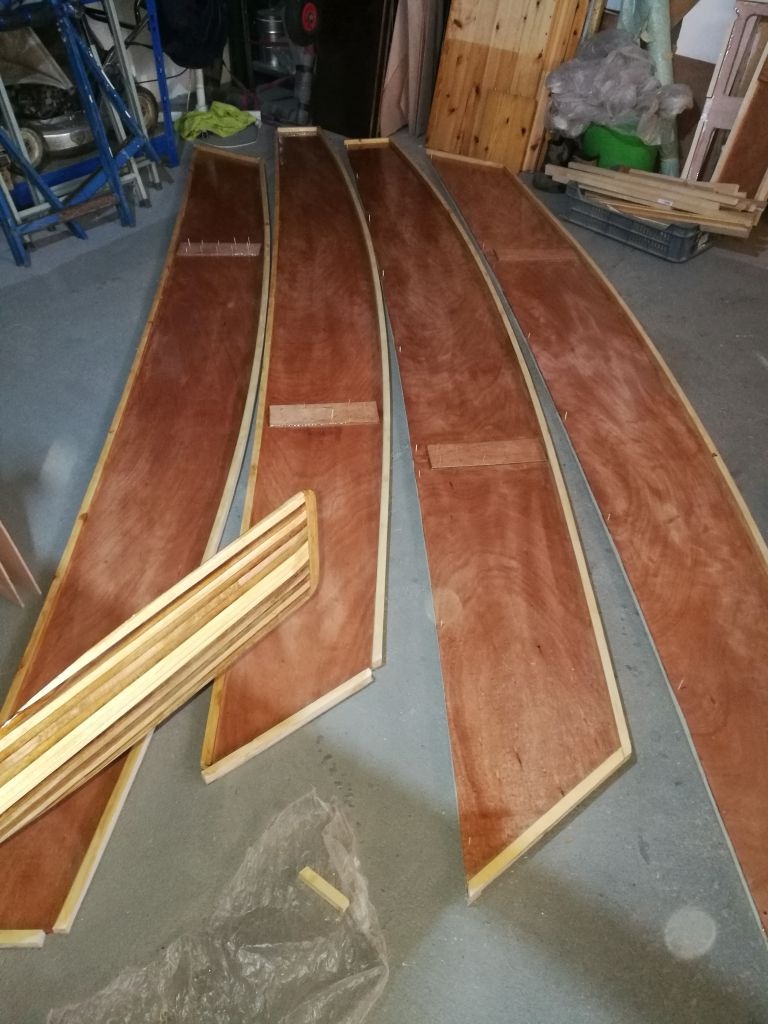 Building the first Oz Goose sailboat in Hungary.